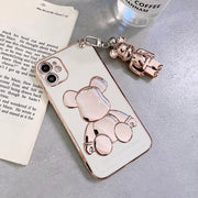 3D Bear Chain Phone Case