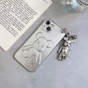 3D Bear Chain Phone Case