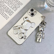 3D Bear Chain Phone Case