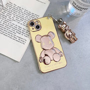 3D Bear Chain Phone Case